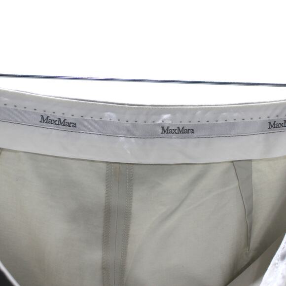 MaxMara Beige Grey Ankle Length Pants Size 10 - Picture 7 of 7